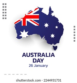  Australia day. background design banner and flyer, postcard, celebration. Vector illustration.