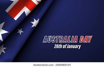 Diseño de fondo del Día de Australia. Ilustración vectorial.