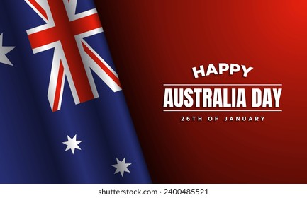 Australia Day Background Design. Vector Illustration.