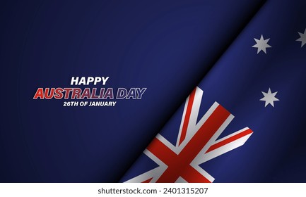 Australia Day Background Design. Vector Illustration.