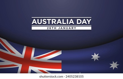 Australia Day Background Design. Vector Illustration.