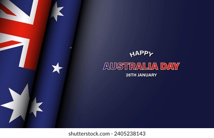 Australia Day Background Design. Vector Illustration.
