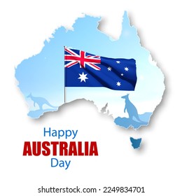 Australia day Background. EPS10 vector
