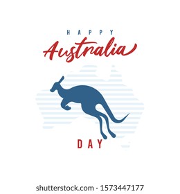 Australia day background illustration vector