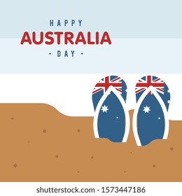 Australia day background illustration vector