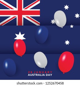 Australia Day Background. Vector Illustration Eps 10