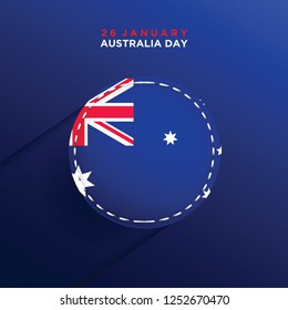 Australia Day Background. Vector Illustration Eps 10