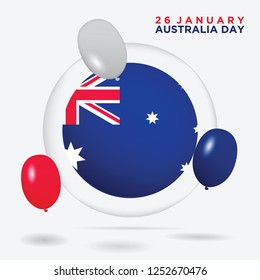 Australia Day Background. Vector Illustration Eps 10