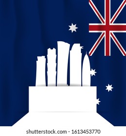 Australia Day Banner, 26 January 2020. Vector Illustration