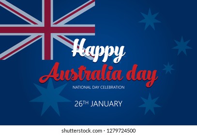 Australia Day Banner Australia National Day Stock Vector (Royalty Free ...