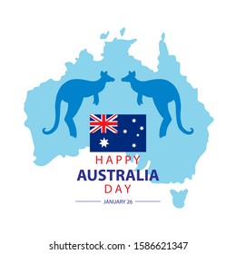  Australia Day concept design for Greeting card, poster and banner.