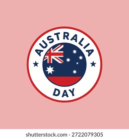 Vector de sello de concepto de día de Australia