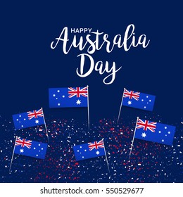 Australia day flag background.