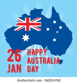 Australia day hand drawn vector illustration.