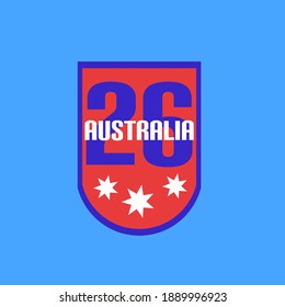 Icono del día de Australia . diseño vectorial