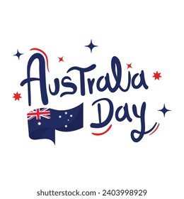 australia day label design isolated