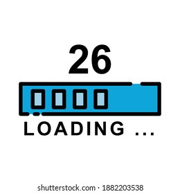 Australia day loading lineal color icon. simple design editable. Design template vector