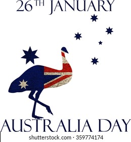 Australia day poster. Australia Day Background. National Celebration Card.