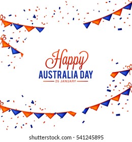 Australia day poster or banner background.