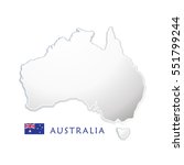 Australia day Poster with map of Australia and flag. Vector Illustration. Holiday Festive background for greeting cards or web banners design.