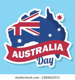 Australia Day Sticker pro vector