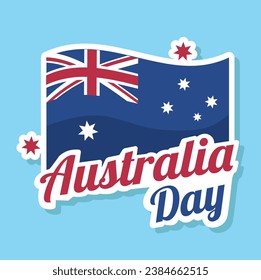 Australia Day Sticker pro vector