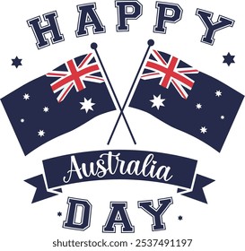 Australia Day vector design. 26th January vector design. EPS 10 
