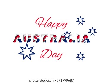 australia day vector design layout for banner, poster, flyer, presentation