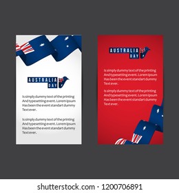 Australia Day Vector Template Design Illustration