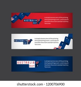 Australia Day Vector Template Design Illustration