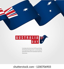 Australia Day Vector Template Design Illustration