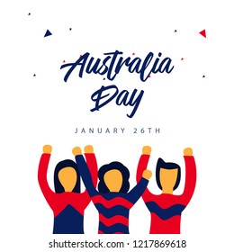 Australia Day Vector Template Design Illustration
