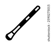 Australia didgeridoo instrument outline illustration