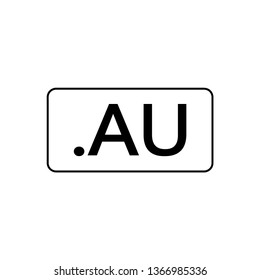 Australia domain icon , vector symbol