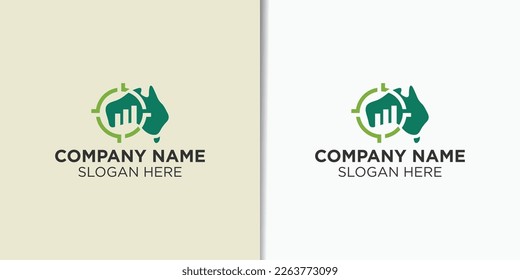 Australia economy logo vector, business logo template