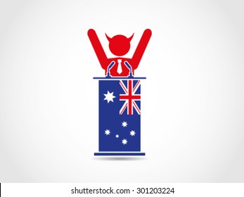 Australia Evil Politician Celebrate Win Election