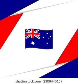 Australia Flag Abstract Background Design Template. Australia Independence Day Banner Social Media Post. Australia