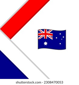 Australia Flag Abstract Background Design Template. Australia Independence Day Banner Social Media Post. Australia Illustration