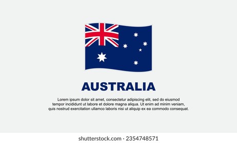 Australia Flag Abstract Background Design Template. Australia Independence Day Banner Social Media Vector Illustration. Australia Background