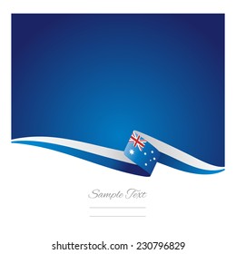 Australia Flag Abstract Color Background Vector