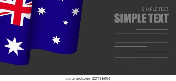 australia flag banner rectangle background,australia dark mode black tone wallpaper,website banner australia black and white tone with grey text.