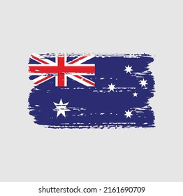 Australia Flag Brush. National Flag