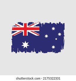 Australia Flag Brush. National Flag
