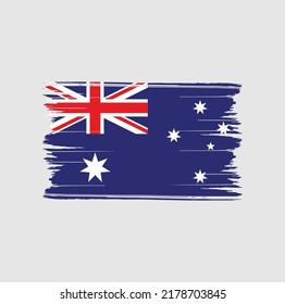 Australien Flaggenspülung. Nationalflagge