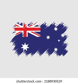 Australia Flag Brush. National Flag