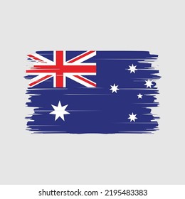 Australia Flag Brush. National Flag