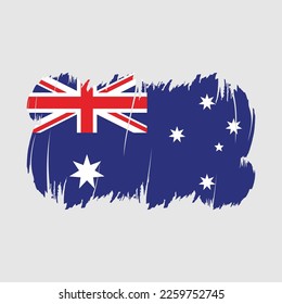 Cepillo de la bandera de Australia rompe el vector