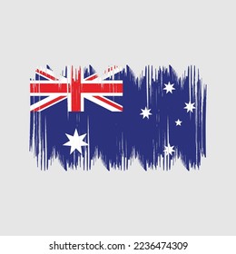 Ilustración del vector de pincel de bandera de Australia