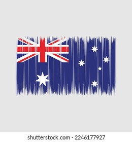 Ilustración del vector de pincel de bandera de Australia