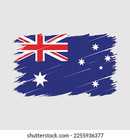 Australia Flag Brush Vector Illustration